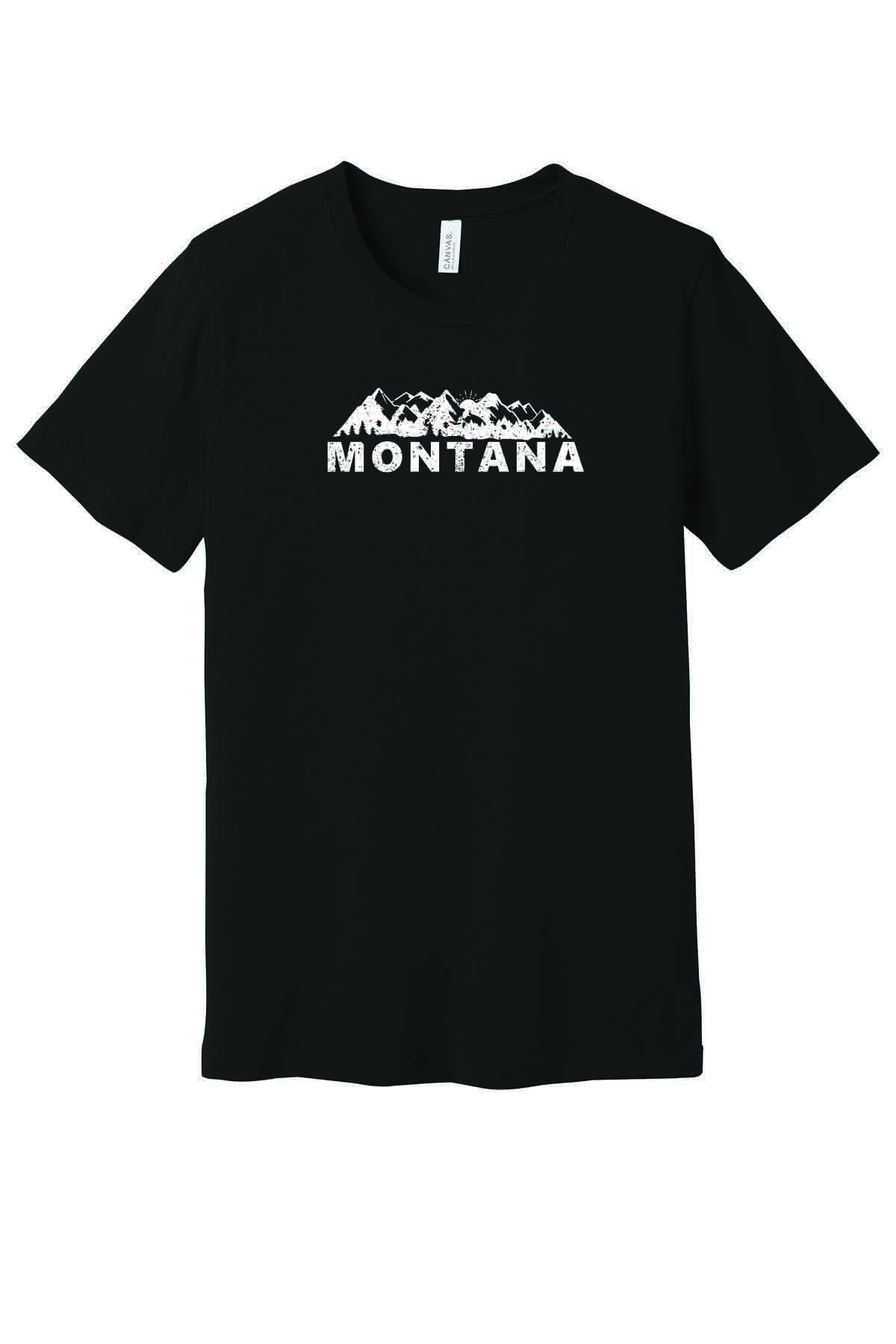 Featured image for “Tourist Tee Montana Mountains Distressed (Multiple Colors)”